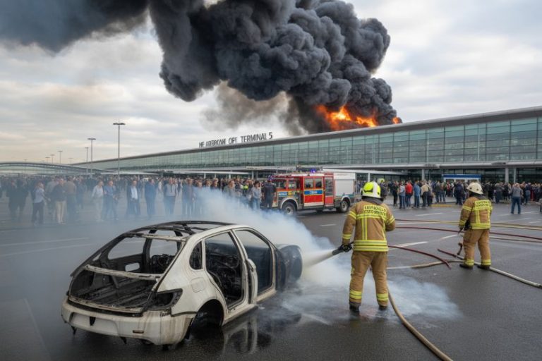 Heathrow Airport: Smoke Billows Outside Terminal 5, What Caused the Unexpected Travel Nightmare?