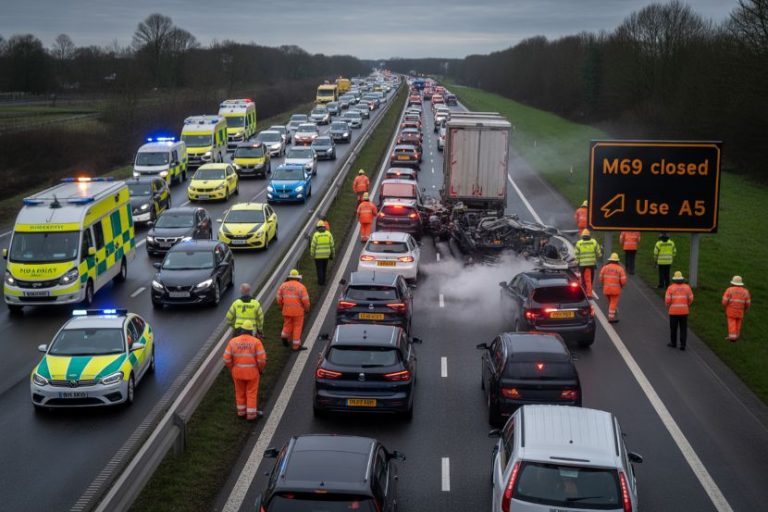 M6 Southbound Blocked in Stoke-on-Trent After Crash: Delays Expected for Commuters and Travelers